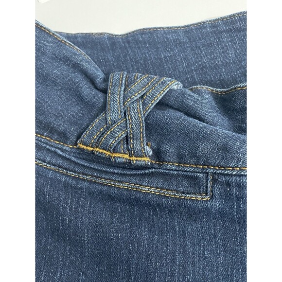Crest Jeans Women’s Capri Pants Dark Wash Stretch Denim Size 14 Mid Rise - Picture 12 of 15